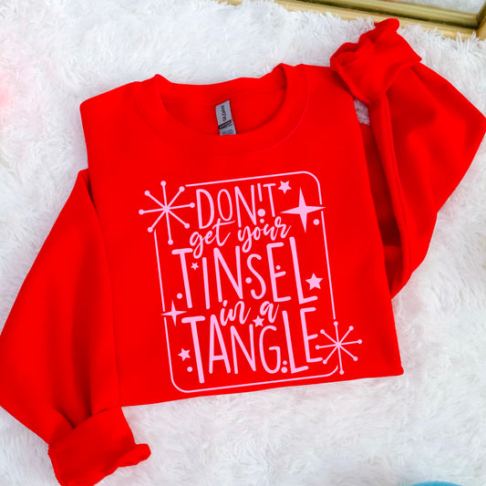 WHOLESALE WEDNESDAY PRE-ORDER Don’t Get Your Tinsel In A Tangle Screen Print Transfer