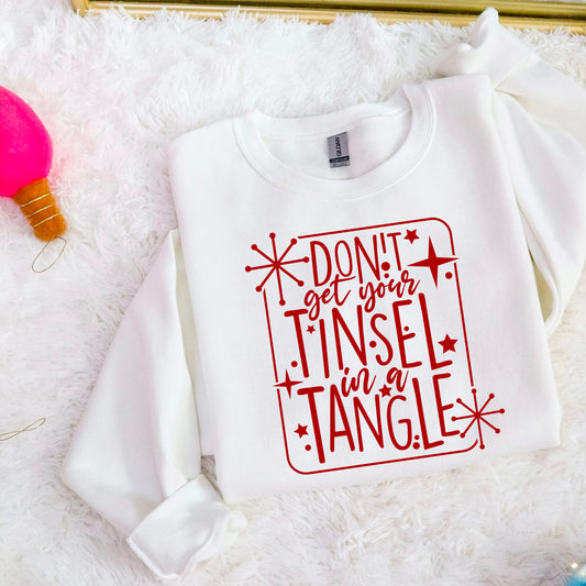 WHOLESALE WEDNESDAY PRE-ORDER Don’t Get Your Tinsel In A Tangle Screen Print Transfer