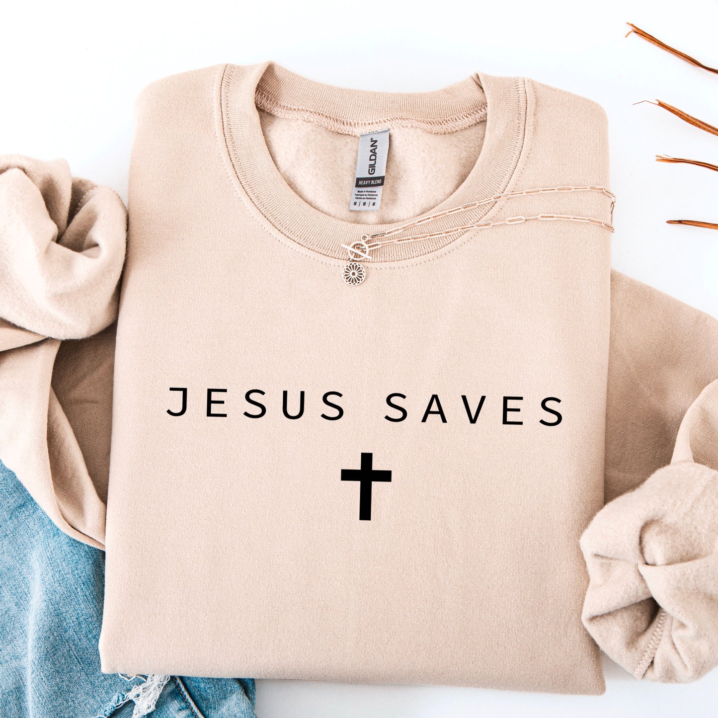 Jesus Saves Screen Print Transfer