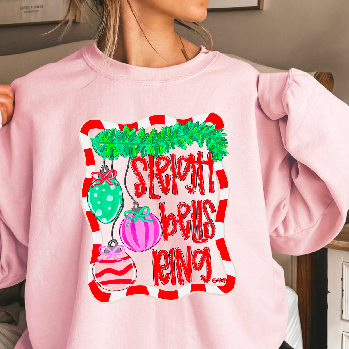 Sleigh Bells Ring Christmas DTF Transfer
