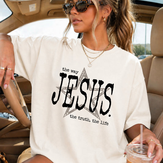 Jesus - The Way, The Truth, The Life Christian DTF Transfer