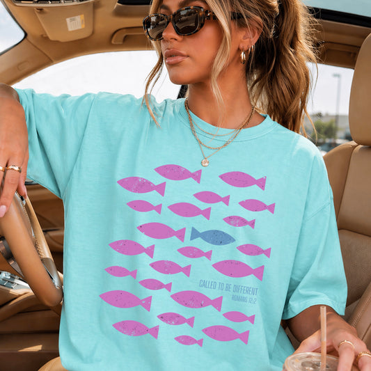 Called To Be Different Christian Comfort Color Graphic Tee