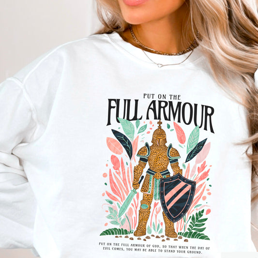 Put On The Full Armour Of God PINK DTF Transfer