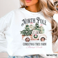 North Pole Christmas Tree Farm Graphic Crewneck Sweatshirt