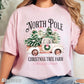 North Pole Christmas Tree Farm Comfort Color Graphic Tee