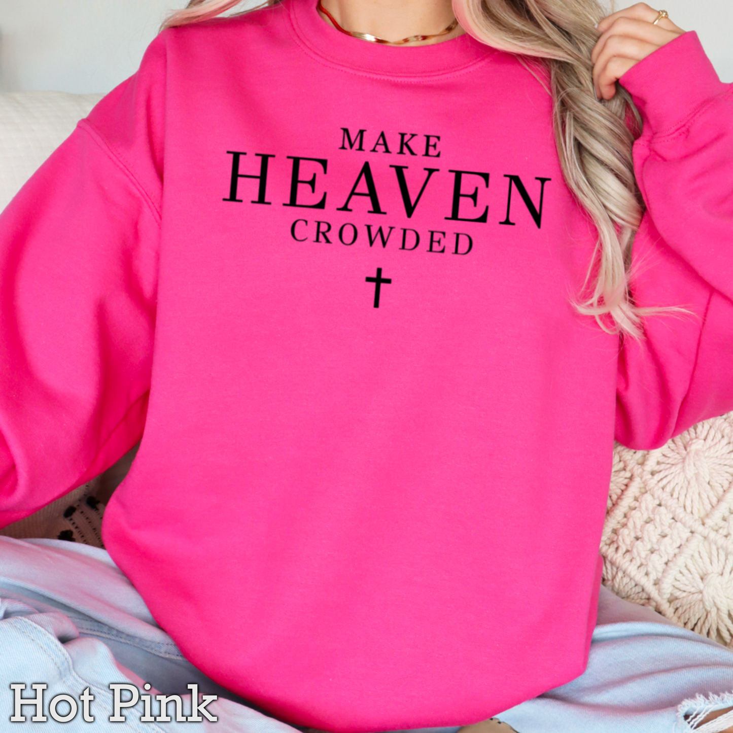 Make Heaven Crowded Graphic Crewneck Sweatshirt
