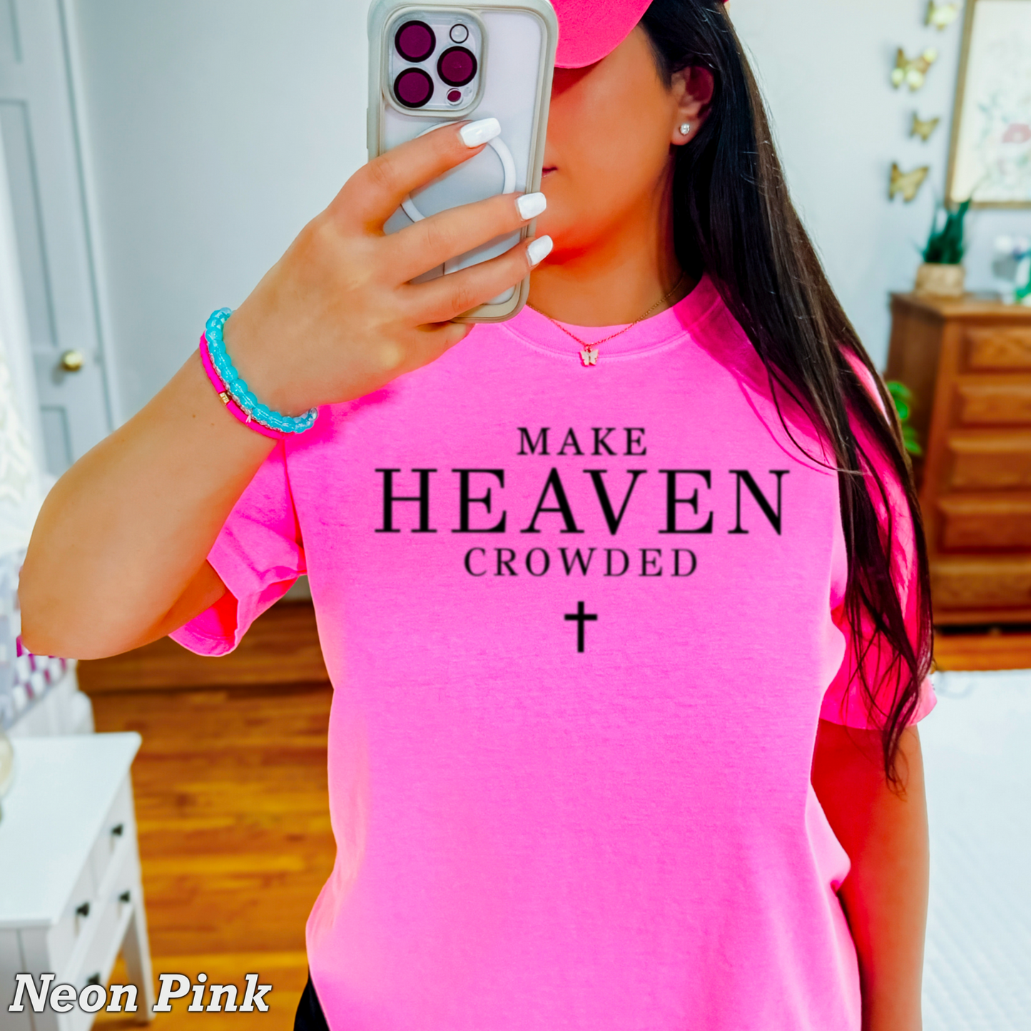 Make Heaven Crowded Comfort Color Graphic Tee