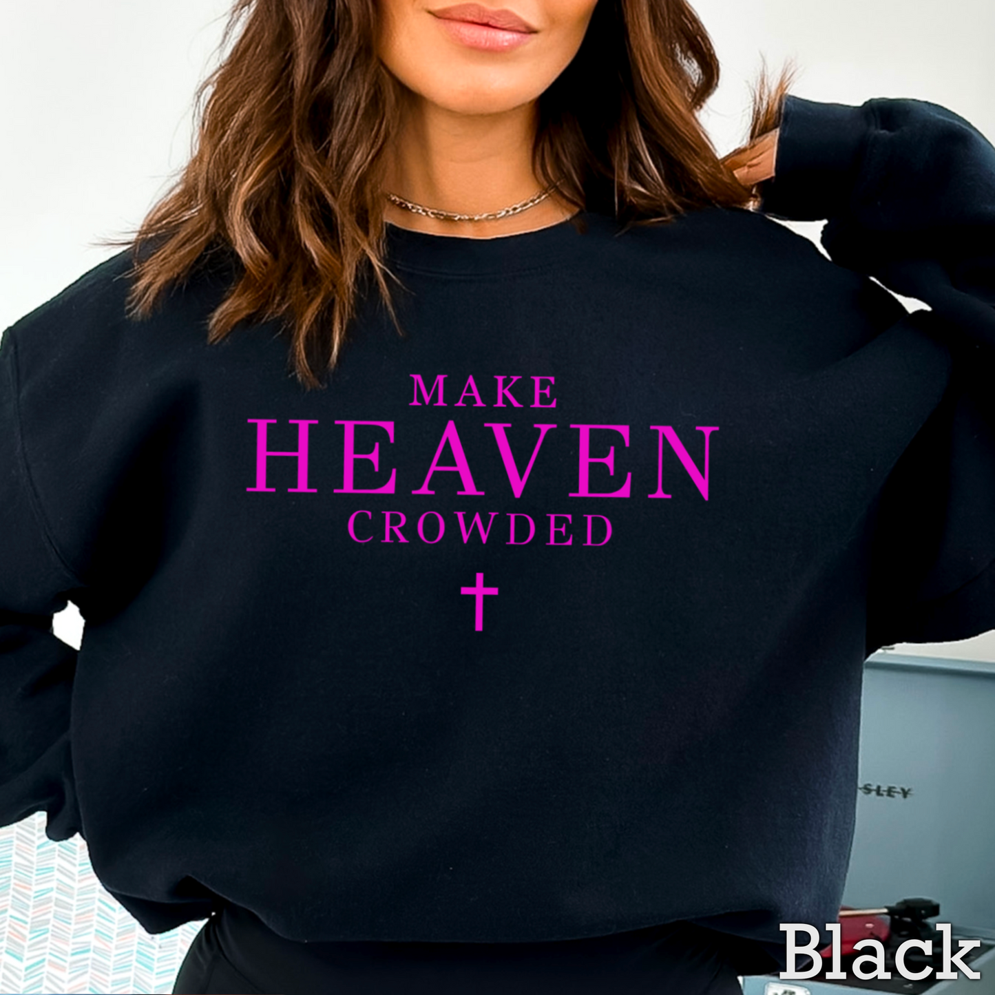 Make Heaven Crowded Graphic Crewneck Sweatshirt
