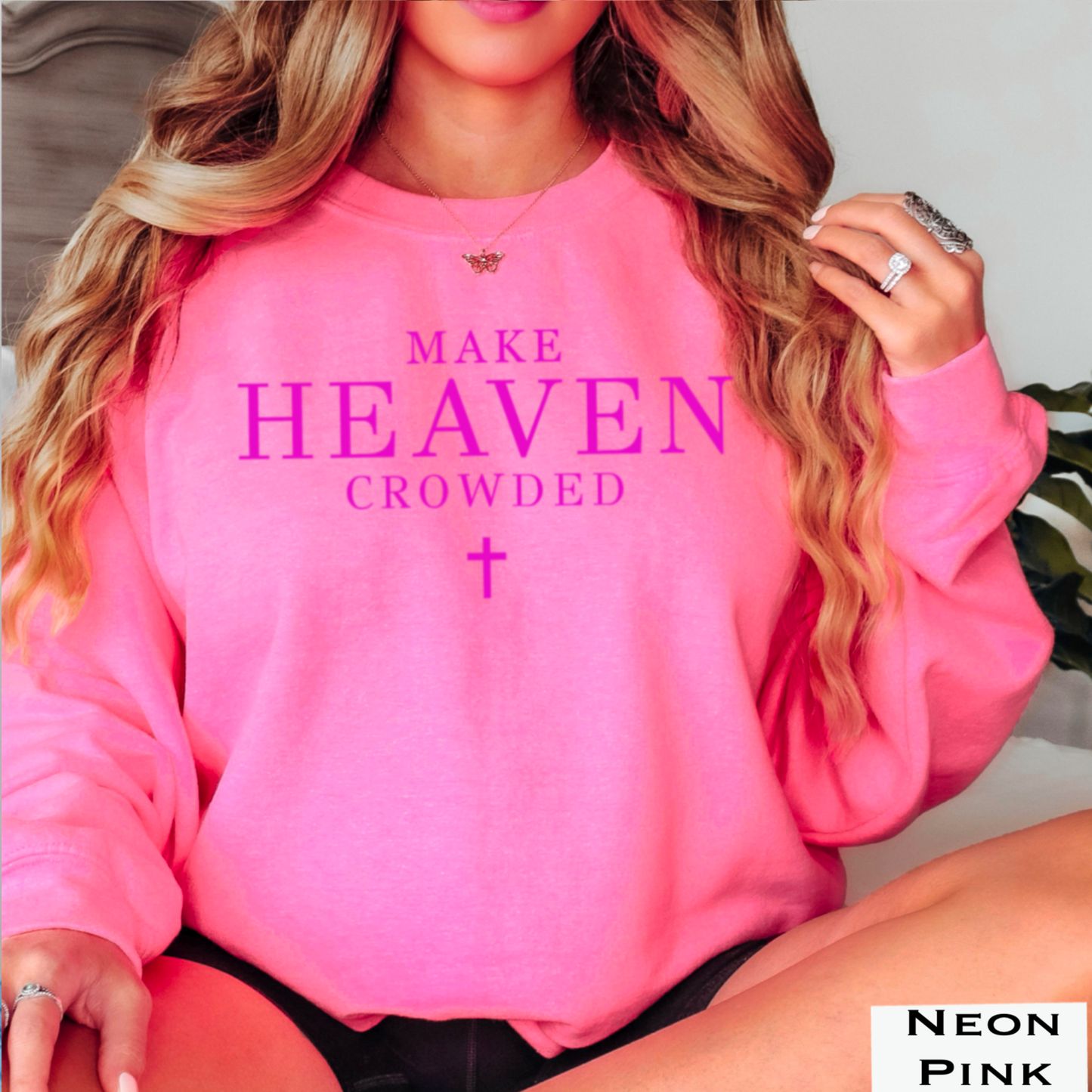 Make Heaven Crowded Graphic Crewneck Sweatshirt