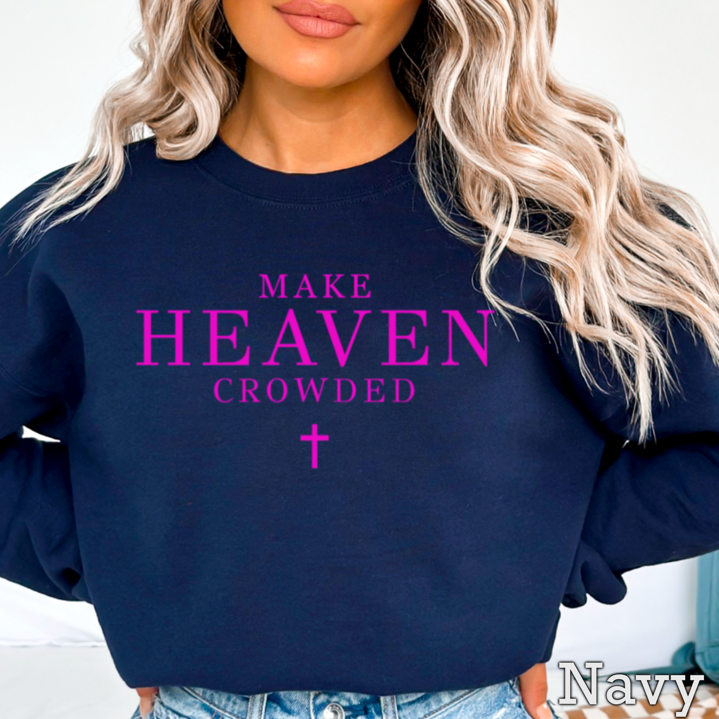 Make Heaven Crowded Graphic Crewneck Sweatshirt