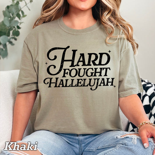 Hard Fought Hallelujah Screen Print Transfer