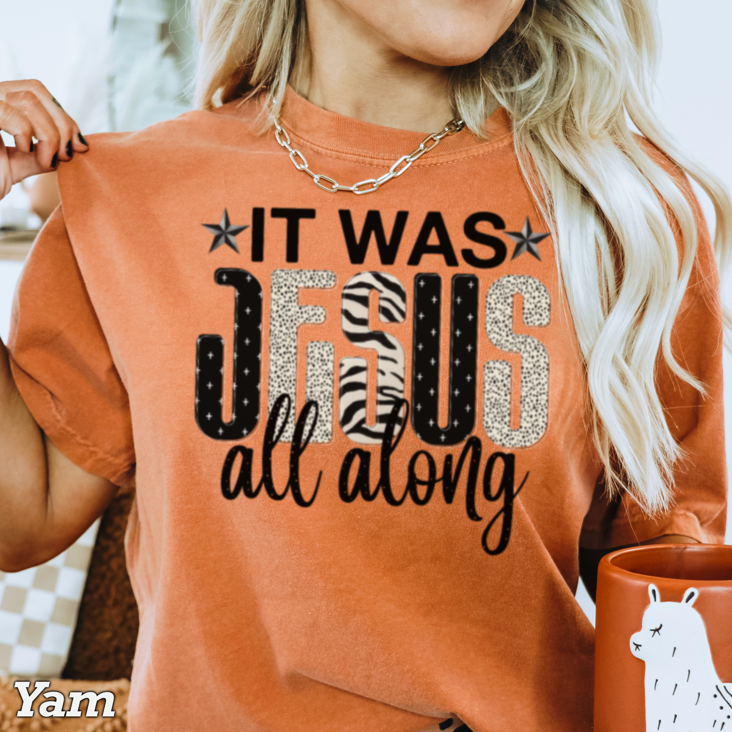 It Was Jesus All Along Comfort Color Graphic Tee
