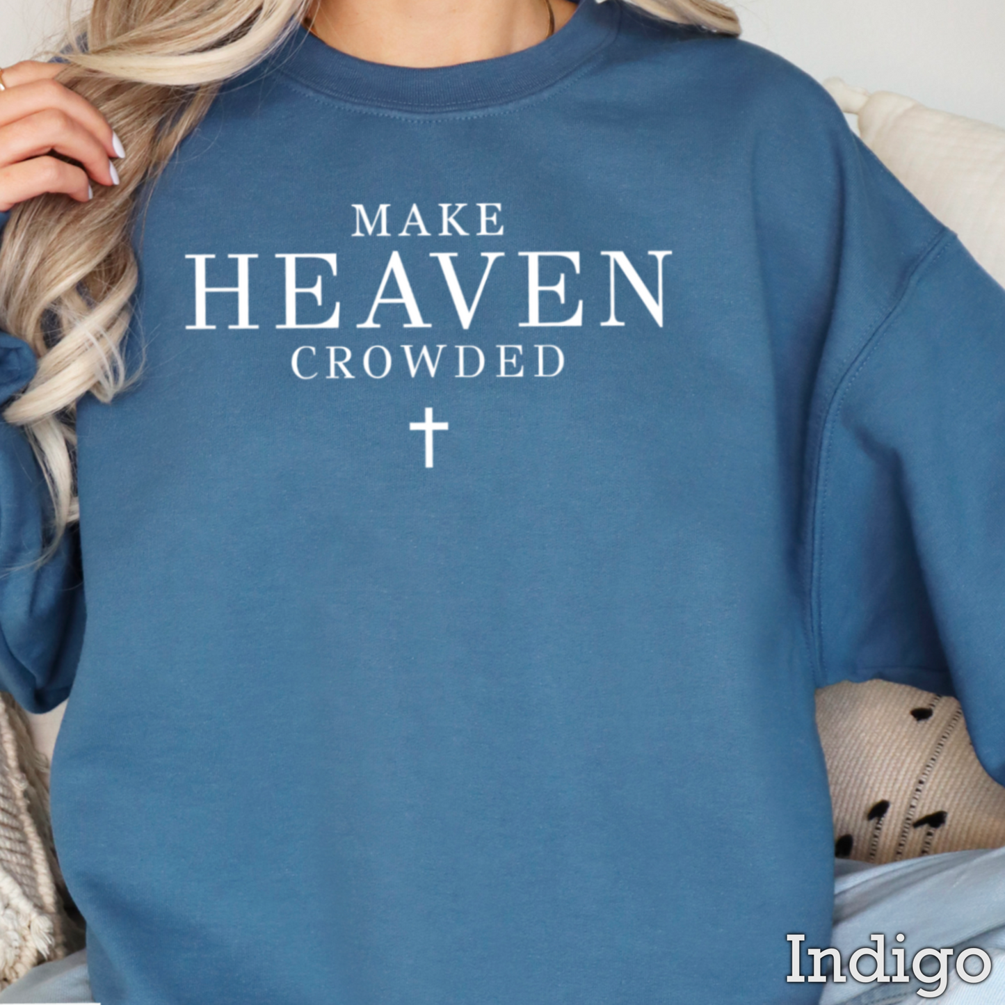 Make Heaven Crowded Graphic Crewneck Sweatshirt