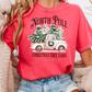 North Pole Christmas Tree Farm Comfort Color Graphic Tee