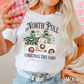 North Pole Christmas Tree Farm Comfort Color Graphic Tee