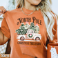 North Pole Christmas Tree Farm Comfort Color Graphic Tee