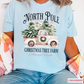 North Pole Christmas Tree Farm Comfort Color Graphic Tee