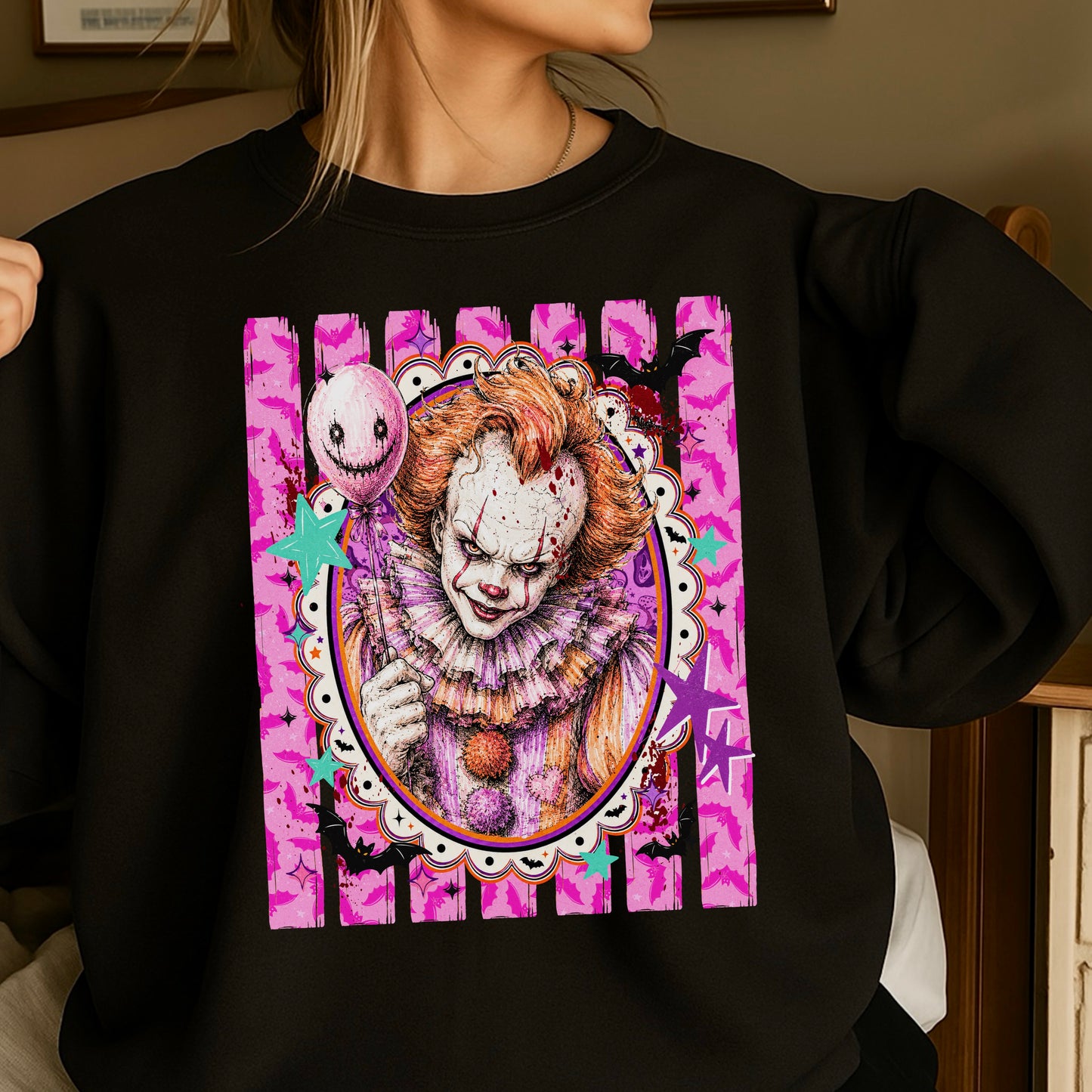 Horror Film Character Crewneck Sweatshirt