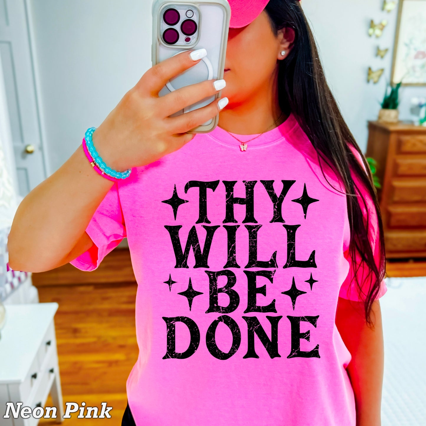 Thy Will Be Done Comfort Color Graphic Tee