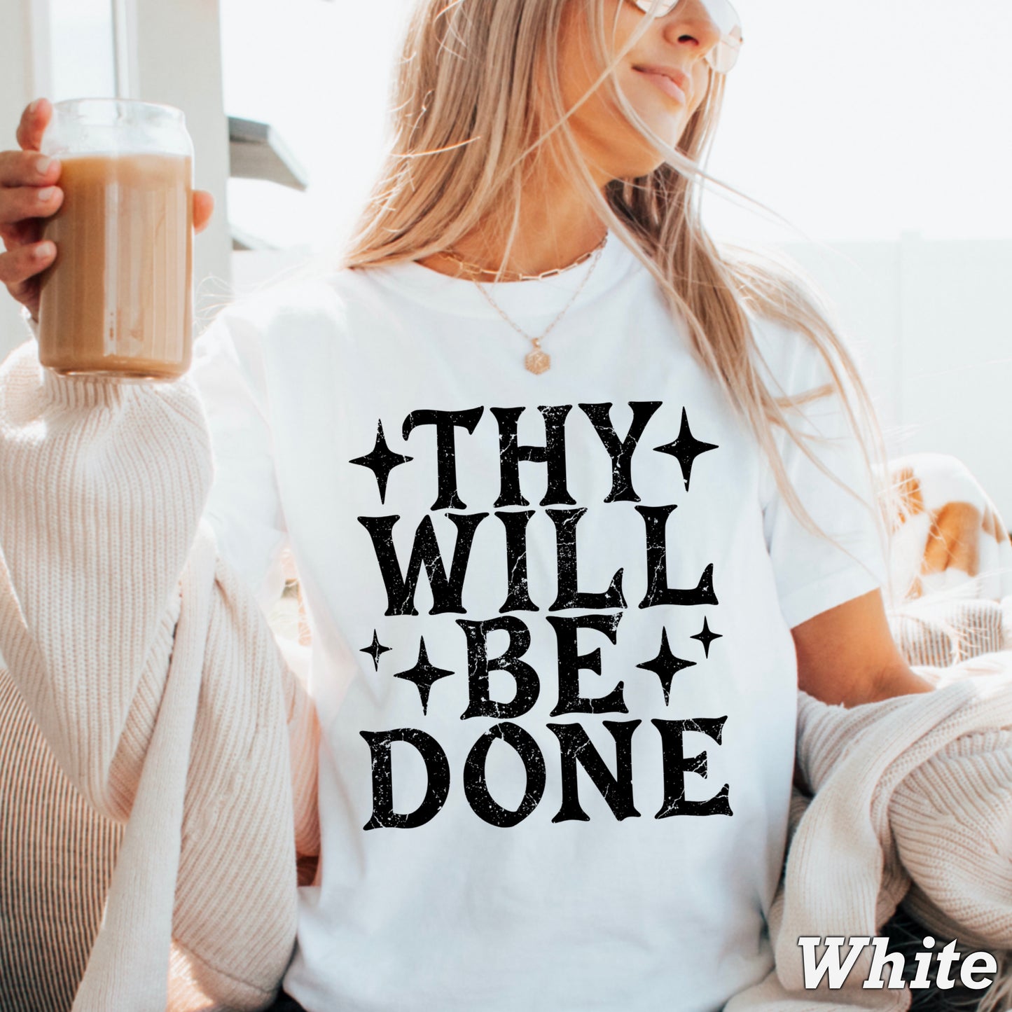 Thy Will Be Done Comfort Color Graphic Tee