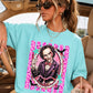 Horror Film Character Halloween Comfort Color Graphic Tee