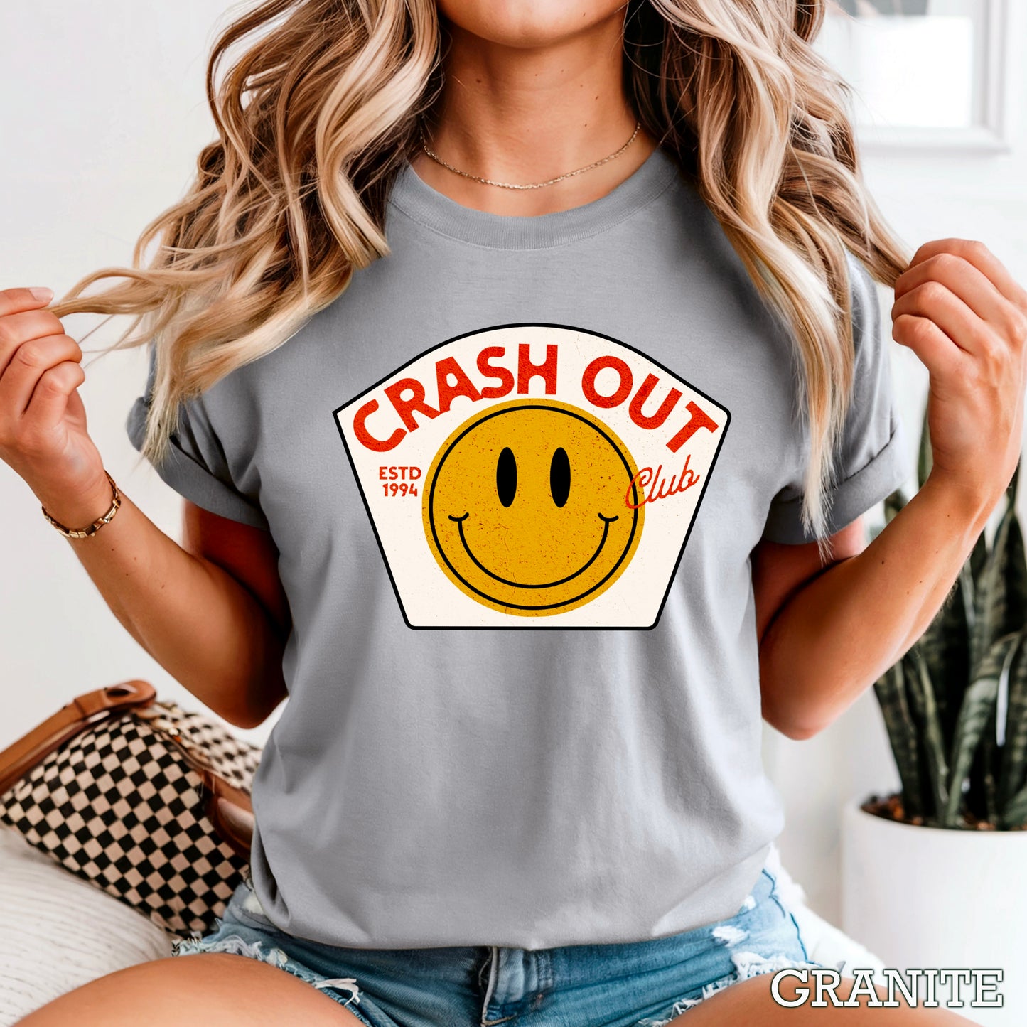 Crash Out Club Comfort Color Graphic Tee