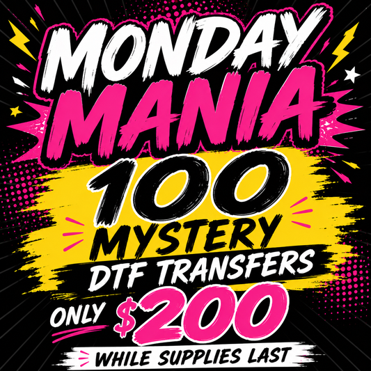 Monday Mania Mystery DTF Transfers