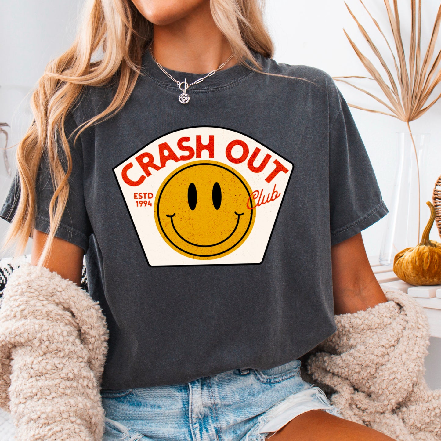 Crash Out Club Comfort Color Graphic Tee