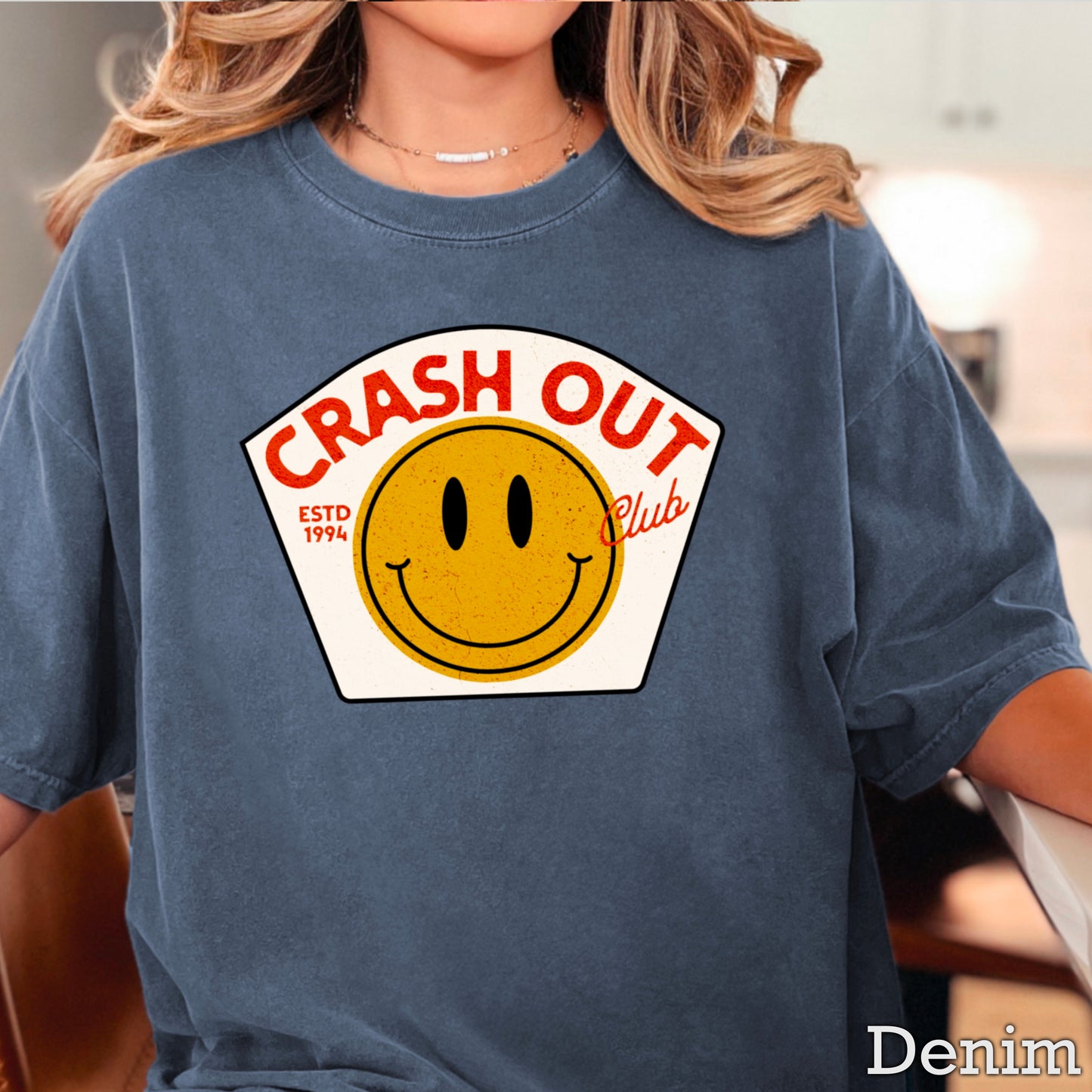 Crash Out Club Comfort Color Graphic Tee