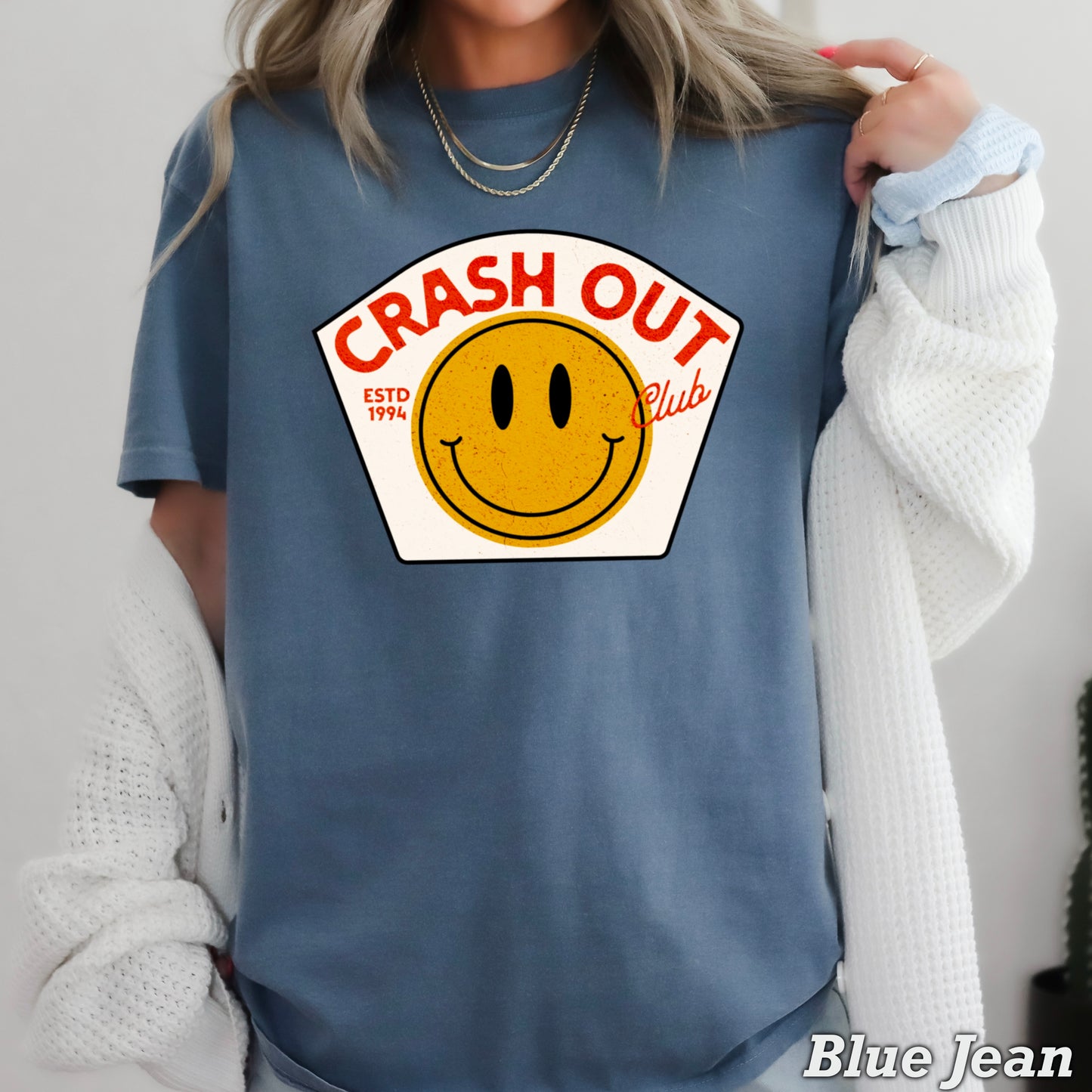 Crash Out Club Comfort Color Graphic Tee