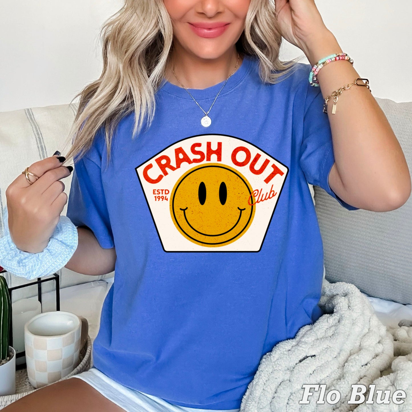 Crash Out Club Comfort Color Graphic Tee