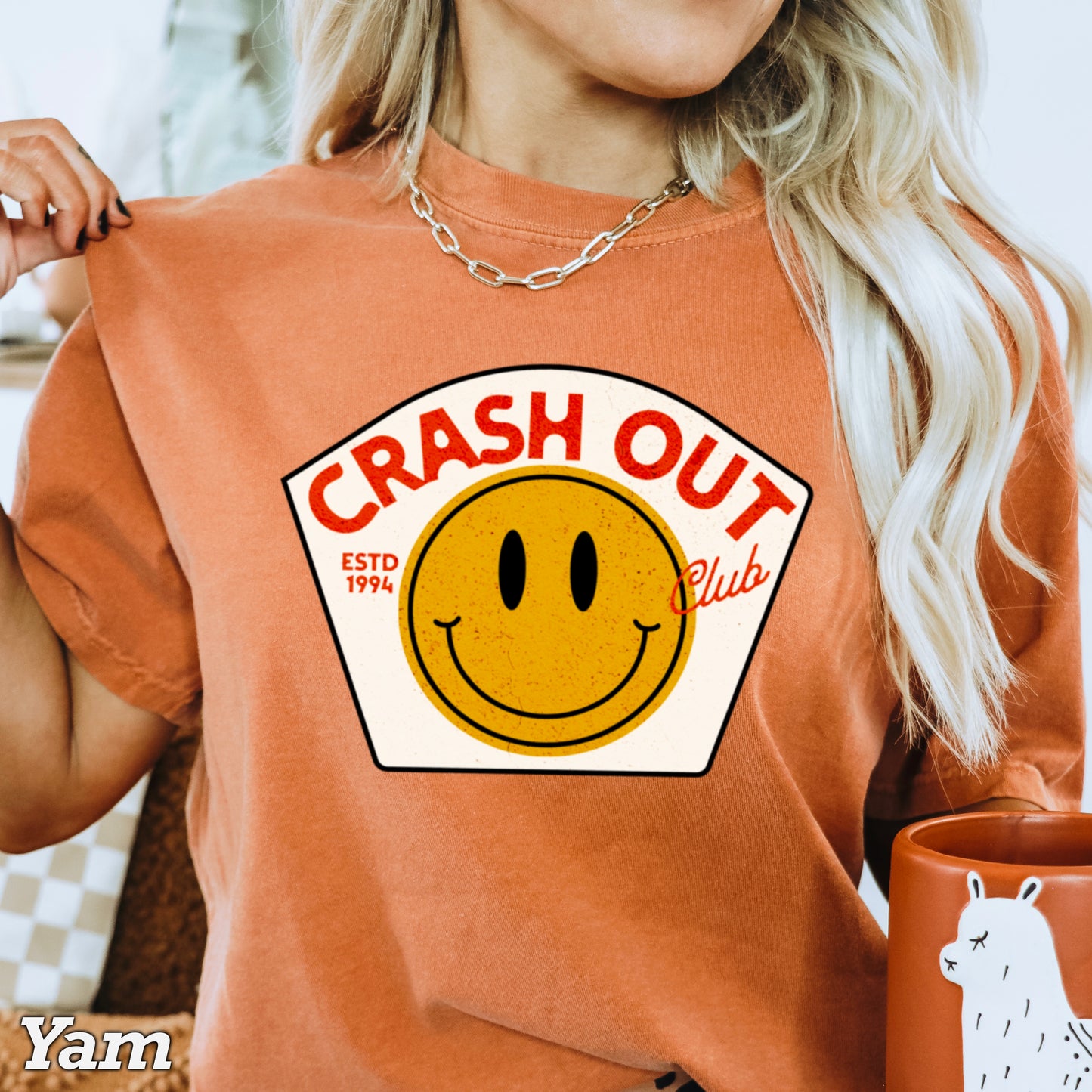 Crash Out Club Comfort Color Graphic Tee