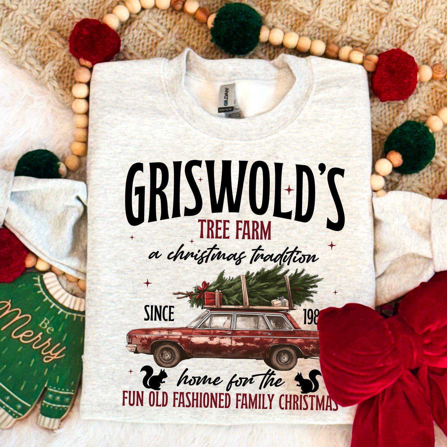 Griswold Christmas Tree Farm Crewneck Sweatshirt WS Ends 10/6