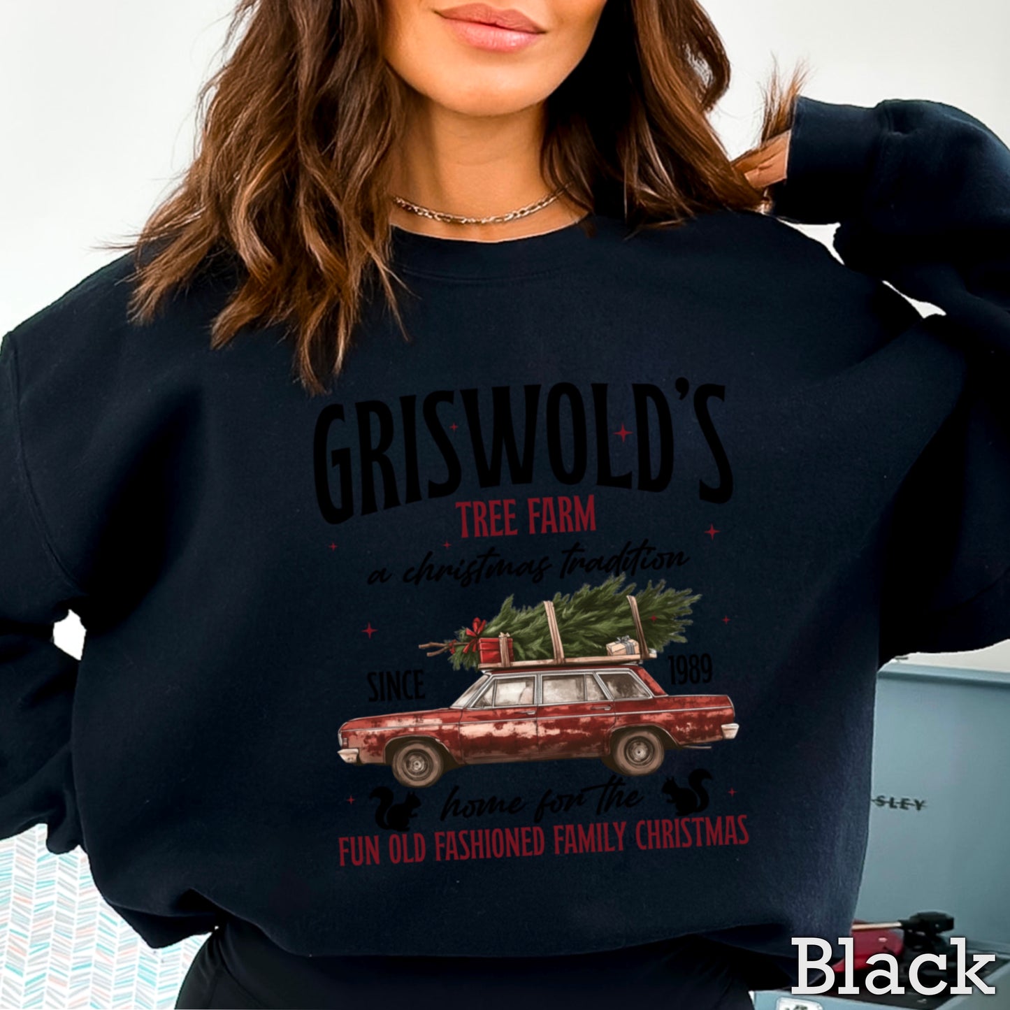 Griswold Christmas Tree Farm Crewneck Sweatshirt WS Ends 10/6