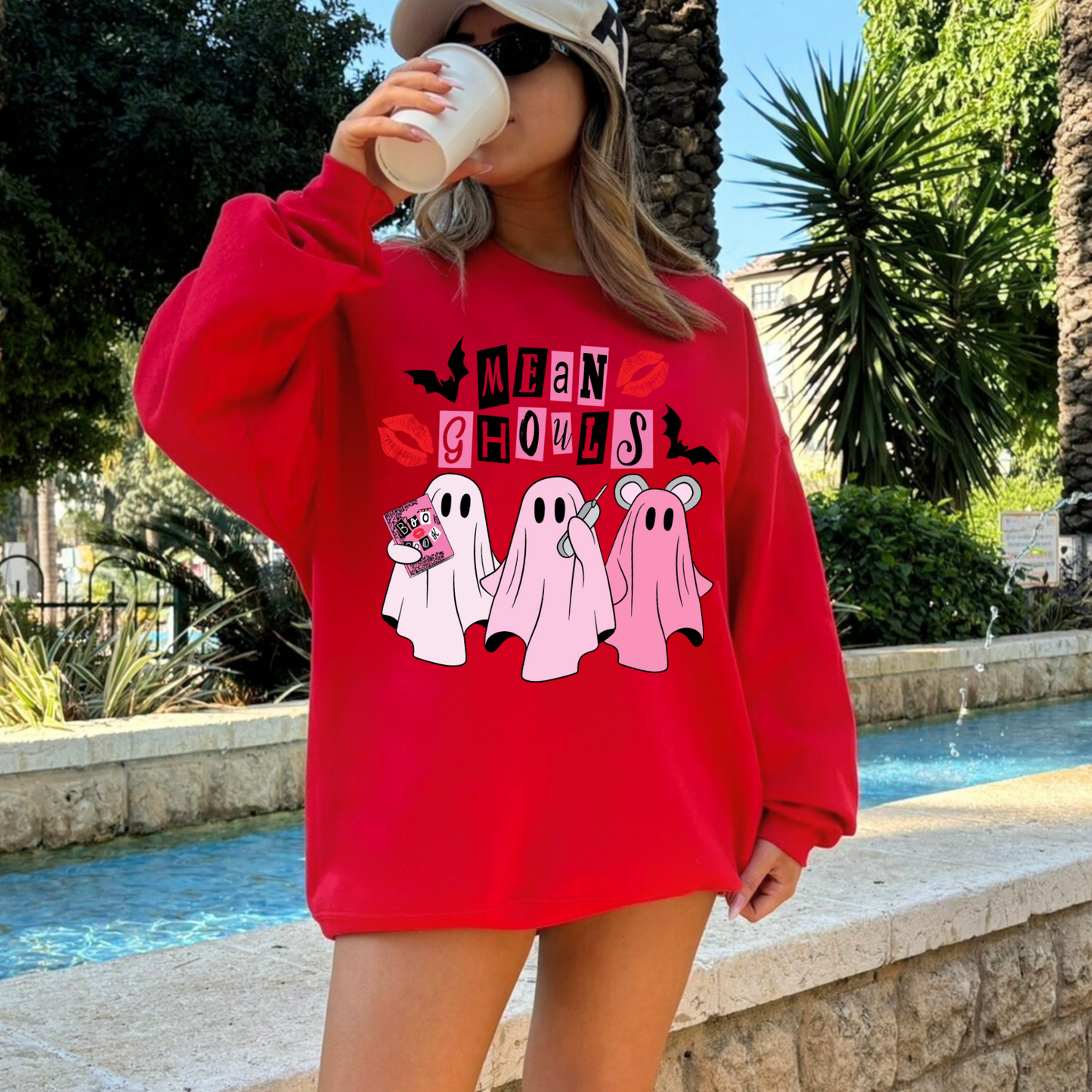 Halloween Mean Ghouls Crewneck Sweatshirt