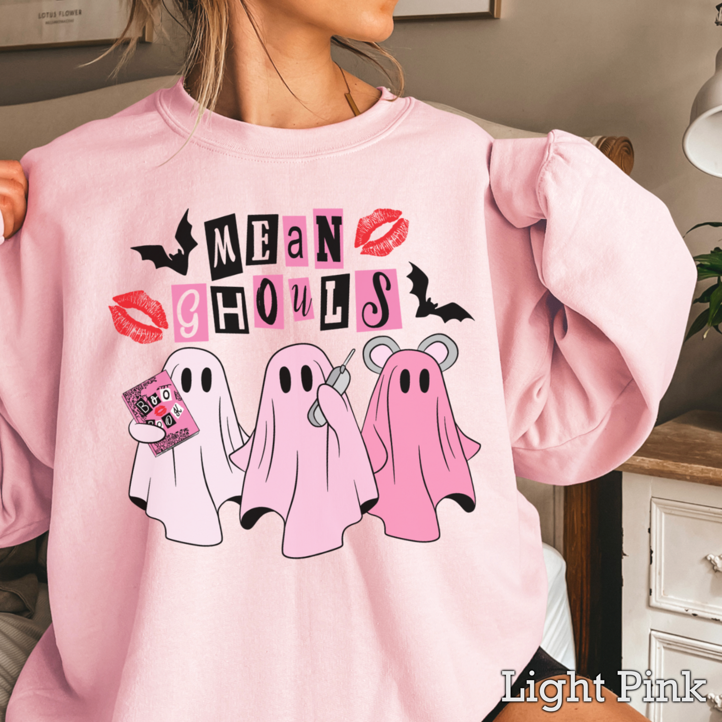 Halloween Mean Ghouls Crewneck Sweatshirt