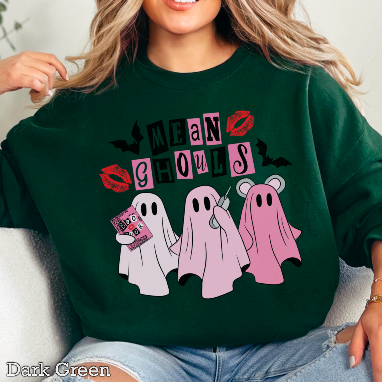 Halloween Mean Ghouls Crewneck Sweatshirt