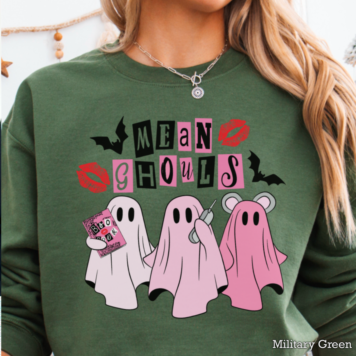 Halloween Mean Ghouls Crewneck Sweatshirt
