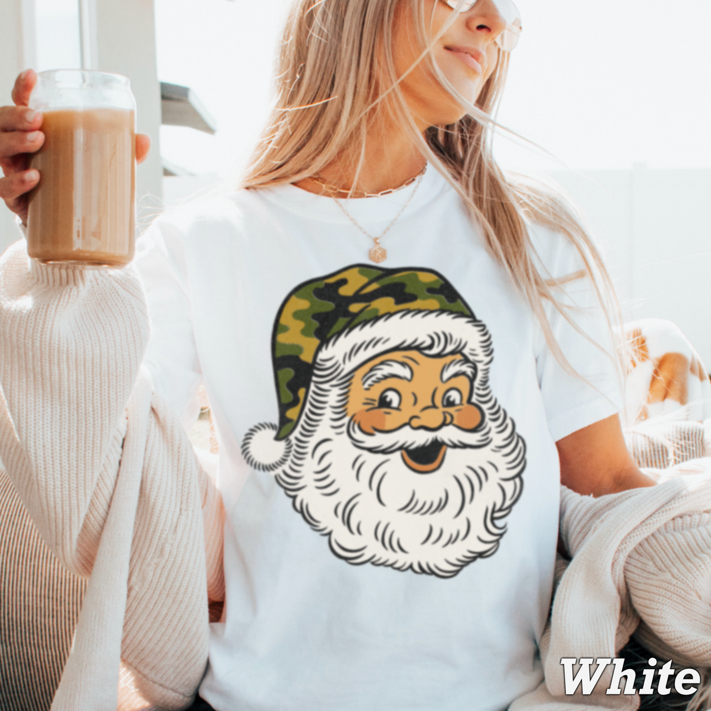 Camo Santa Comfort Color Graphic Tee