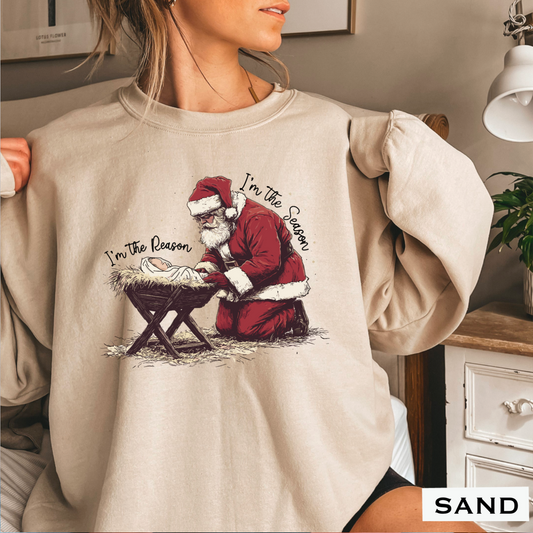 He’s The Reason I’m The Season Crewneck Sweatshirt