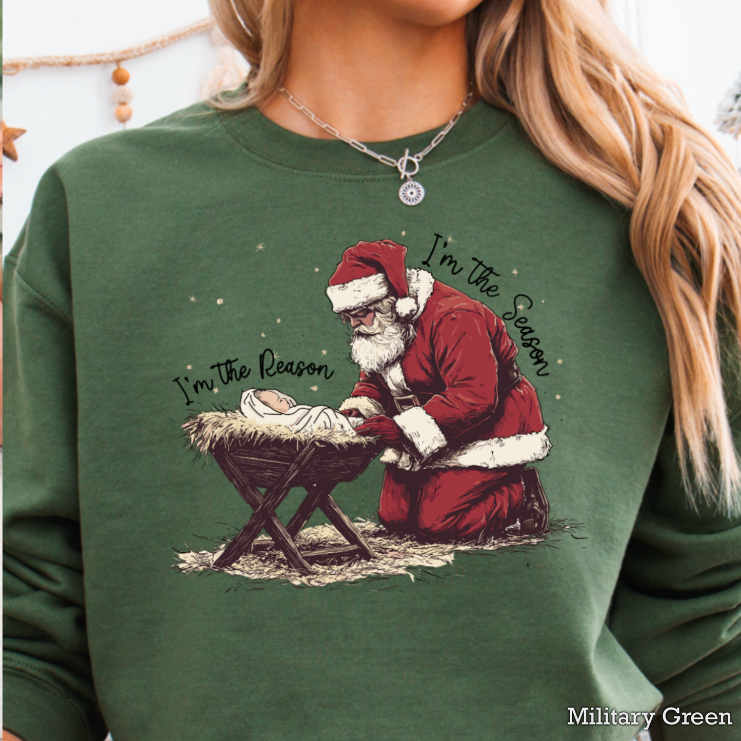 He’s The Reason I’m The Season Crewneck Sweatshirt