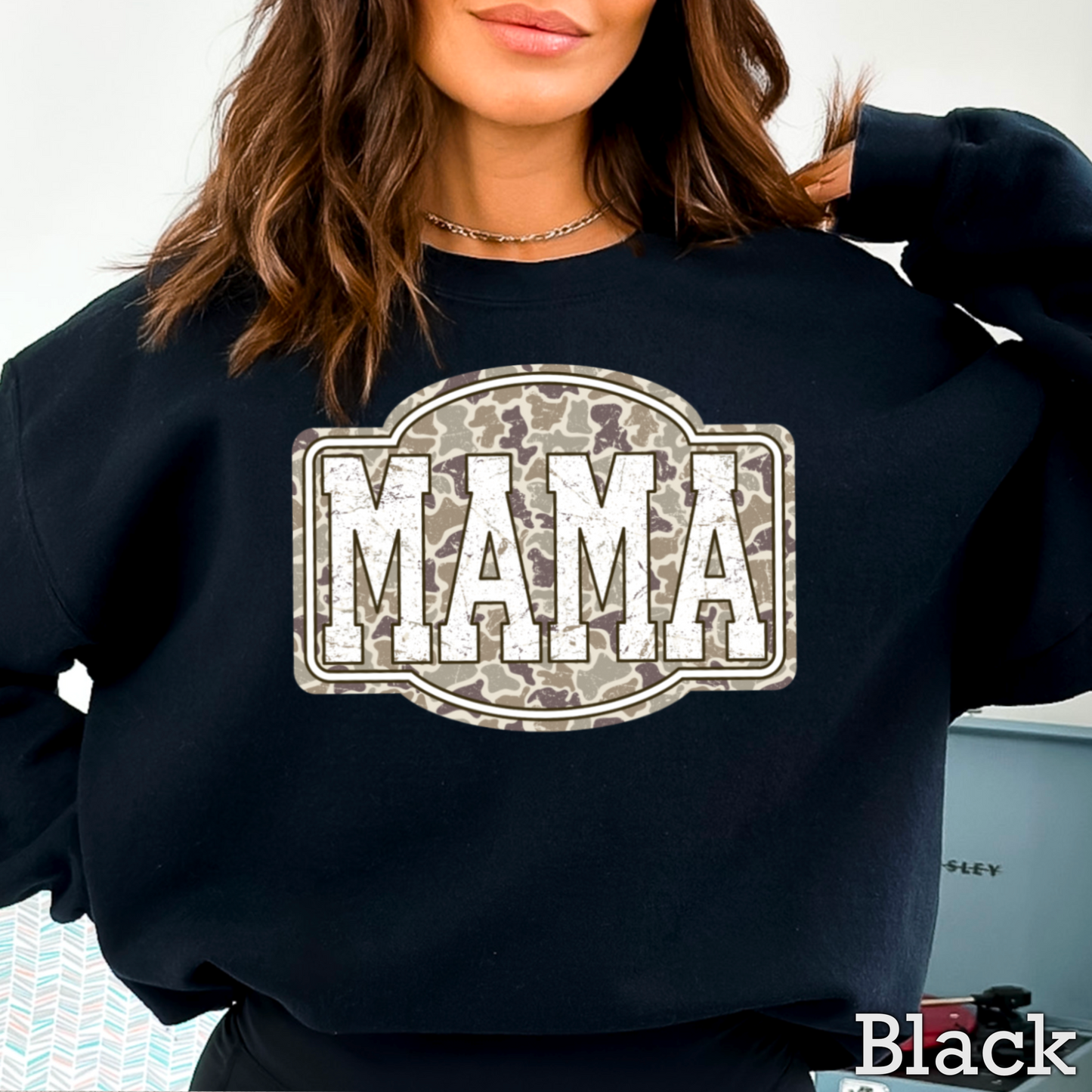 Camo Mama Crewneck Sweatshirt