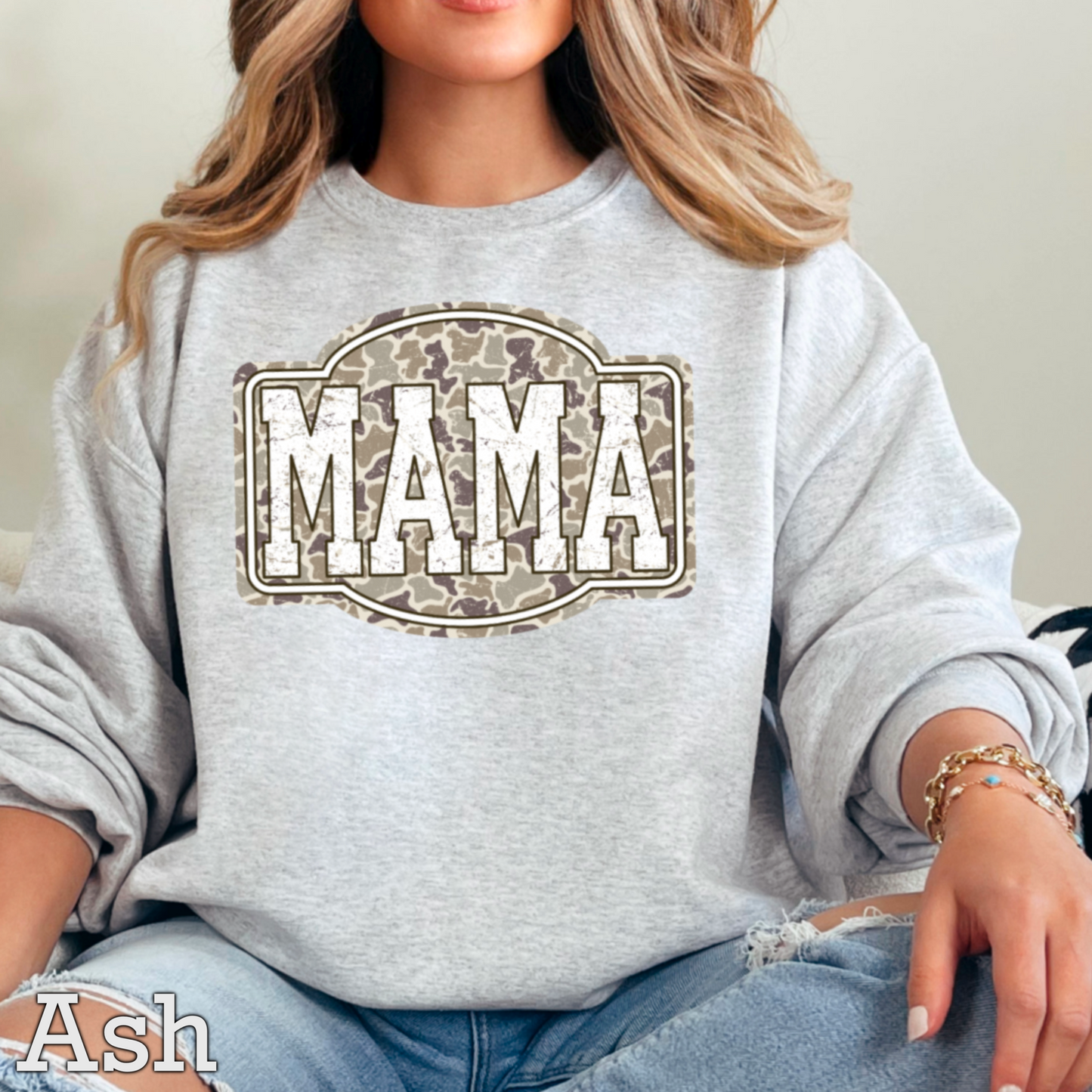 Camo Mama Crewneck Sweatshirt