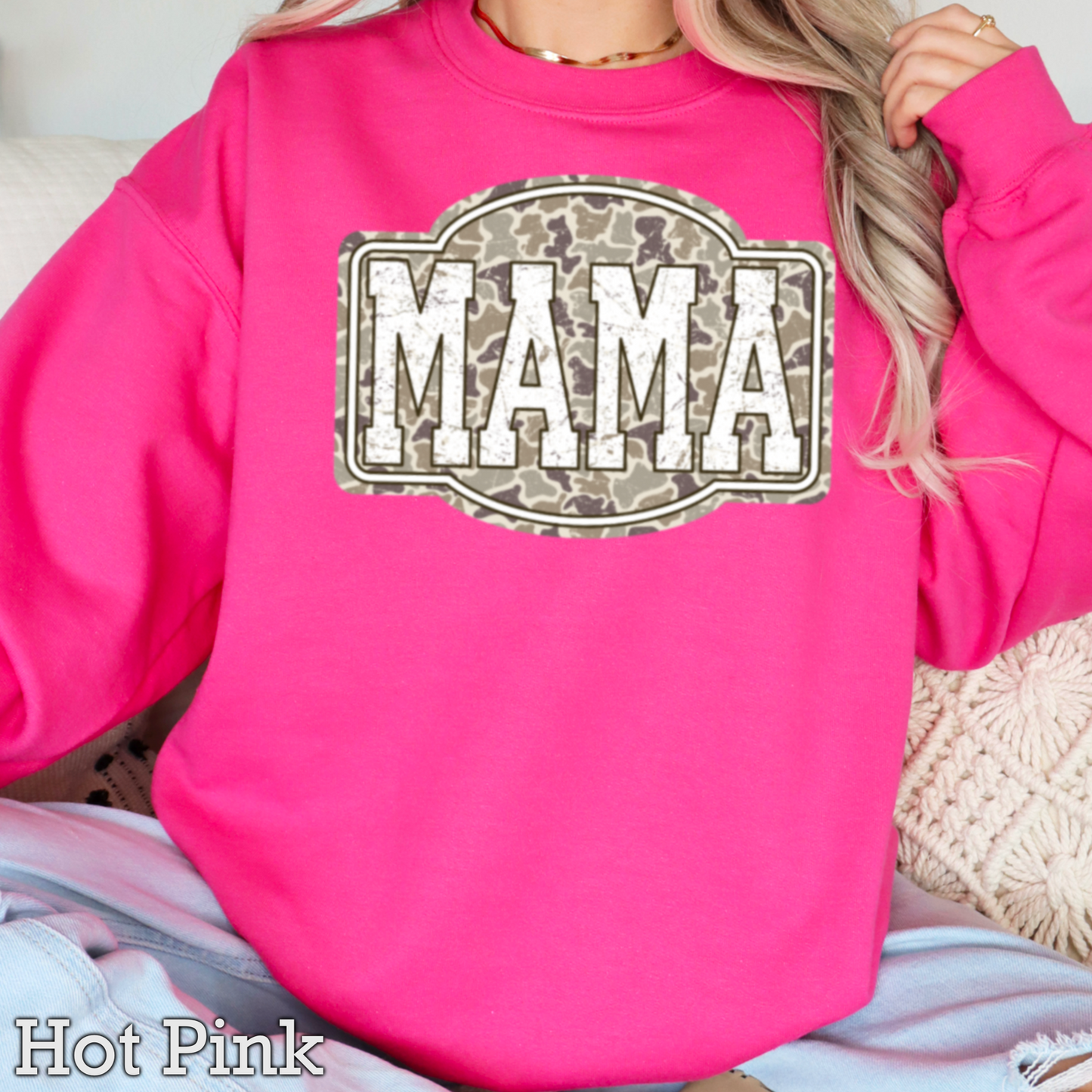 Camo Mama Crewneck Sweatshirt