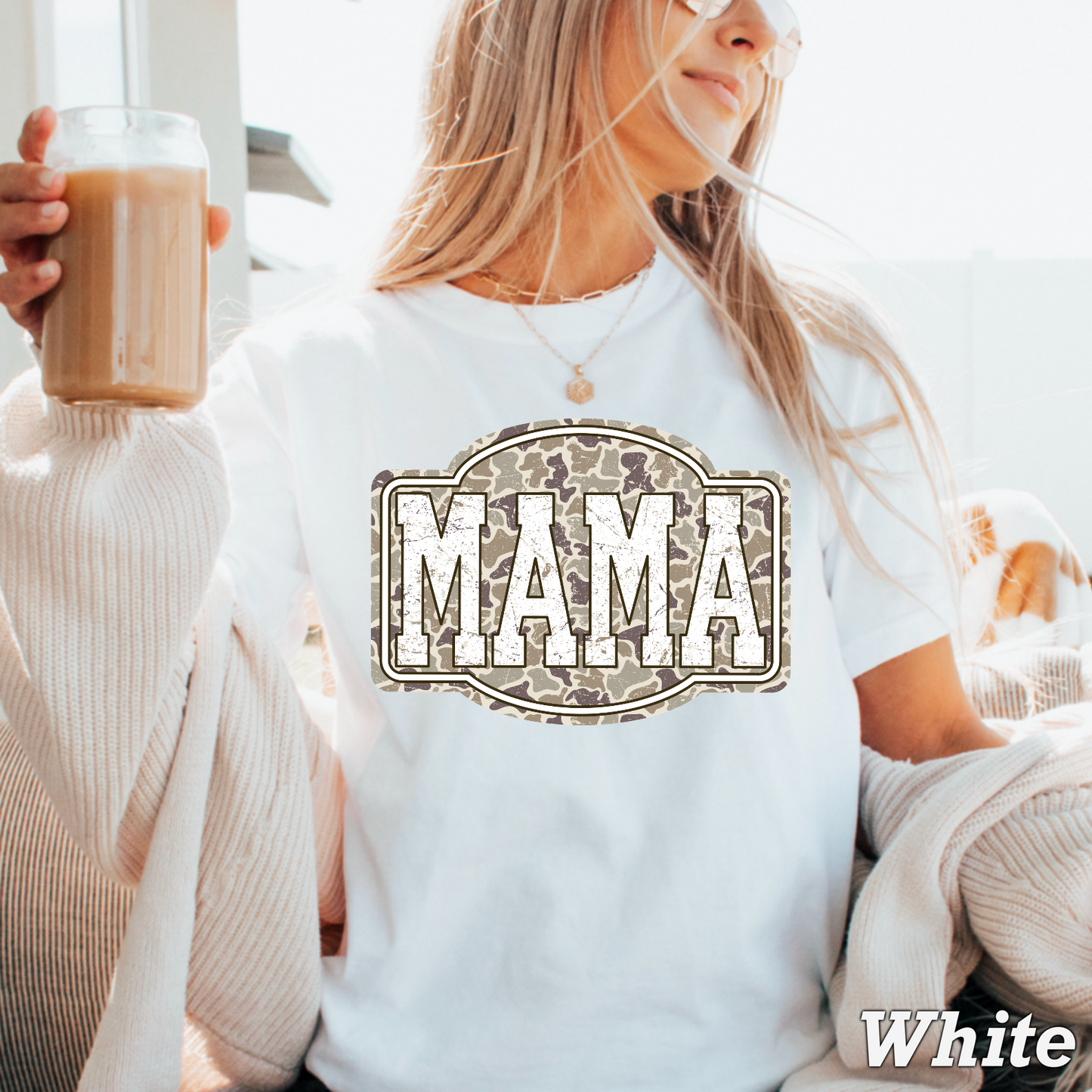 Camo Mama Comfort Color Graphic Tee