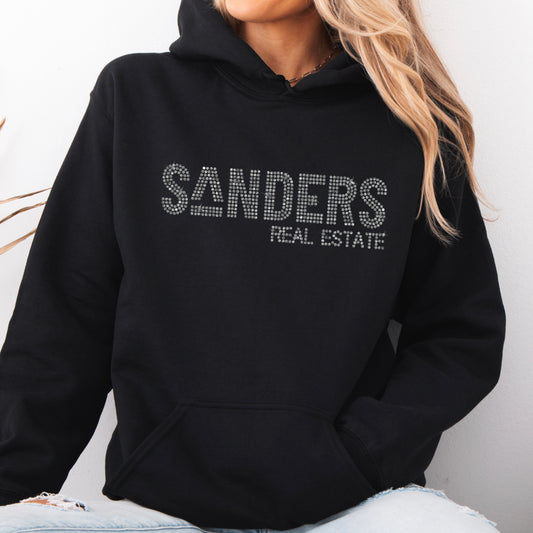 Sanders Real Estate Rhinestone Hoodie