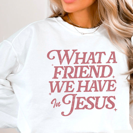 What A Friend We Have In Jesus Screen Print Transfer