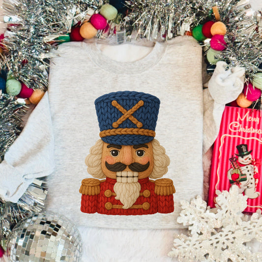 Faux Yarn Nutcracker DTF Transfer