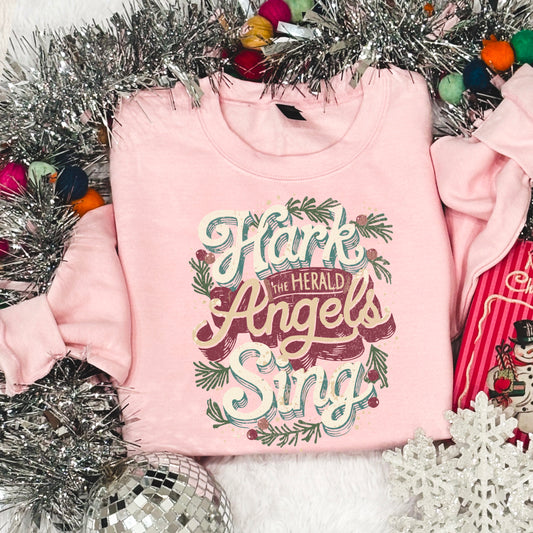 Hark The Herald Angels Sing Christmas DTF Transfer