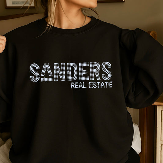 Sanders Real Estate Rhinestone Sweatshirt
